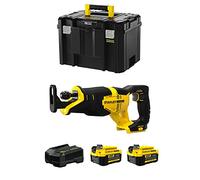 Scie Sabre STANLEY FatMax SFMCS300M2T (2 Batteries de 4,0 Ah + Chargeur + TSTAK VI)