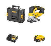 Scie sauteuse 18V DCS334NT-XJ + 1 batterie 18V 5 Ah + 1 chargeur rapide DCB1104-QW DEWALT