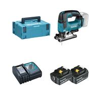 Scie sauteuse 18V DJV182ZJ + 2 batteries 18V 5 Ah + 1 chargeur DC18RC Makita