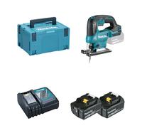 Scie sauteuse 18V DJV184ZJ + 2 batteries BL1850B 18V 5 Ah + 1 chargeur rapide DC18RC MAKITA