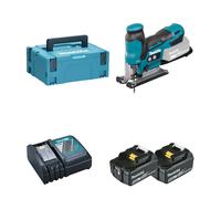 Scie sauteuse 18V DJV185ZJ + 2 batteries 18V 5 Ah + 1 chargeur rapide DC18RC MAKITA