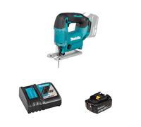 Scie sauteuse 18V DJV186Z + 1 batterie BL1850B 18V 5 Ah + chargeur rapide DC18RC MAKITA