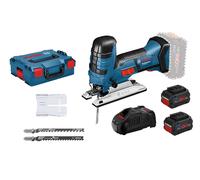 Scie sauteuse 18V GST 18 V-LI S + 2 batteries Procore 5,5 Ah + chargeur en coffret L-BOXX BOSCH 0601598F0C