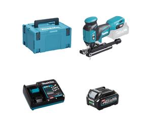 Scie sauteuse 40V JV001GZ + 1 batterie BL4025 40V 2,5 Ah + chargeur rapide DC40RA MAKITA