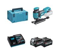Scie sauteuse 40V JV001GZ + 2 batteries BL4025 40V 2,5 Ah + chargeur rapide DC40RA MAKITA