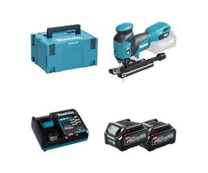 Scie sauteuse 40V JV001GZ + 2 batteries BL4025 40V 2,5 Ah + chargeur rapide DC40RA MAKITA