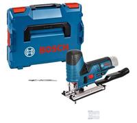 Bosch Professional 12V System scie sauteuse sans-fil GST 12V-70 (capacité de coupe dans le bois : 70 mm, avec 2 lames de scie, patin de glissement, pare-éclats, L-BOXX)