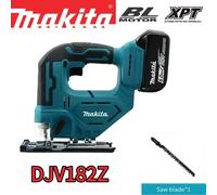 Scie sauteuse électrique sans fil Makita DJV182Z 18V à batterie lithium rechargeable, scie à courbes, scie multifonction pour le travail du bois 1PCS DJV182