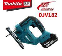 Scie sauteuse électrique sans fil Makita DJV182Z 18V à batterie lithium rechargeable, scie à courbes, scie multifonction pour le travail du bois 1PCS DJV182