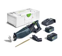 Festool Scie sabre sans fil RSC 18 5.0 EB-Plus avec 2 batteries 18V 5.0 Ah (576948)
