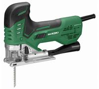 HIKOKI 51410266 - Sierra de calar eléctrica 800W LED velocidad automatica grosor máx acero 10mm madera 160mm cambio de la hoja sin llave conectable a aspirador y maletín CJ160VAZ Vert CJ160VAW1Z