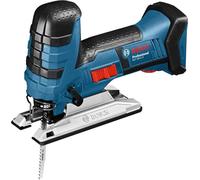 Scie sauteuse professionnelle sans fil Bosch GST 18 V-LI S, profondeur de coupe 120 mm, vitesse variable, mouvement pendulaire