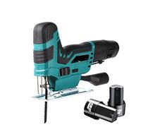 Scie sauteuse sans fil 12V scie sauteuse électrique Portable Rechargeable Mini scie à bûcheron coupe du bois Portable travail du bois avec batterie(One battery)