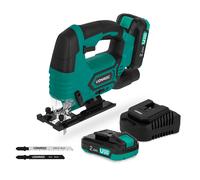 Scie sauteuse sans fil 20V | avec 2 batteries 2.0Ah et chargeur rapide