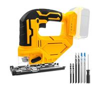 Scie sauteuse sans fil compatible avec batterie Dewalt 20 V Max, 400 W, outil de coupe de scie sauteuse 2700 tr/min, coupes biseautées à 45 ° avec lames de scie sauteuse pour coupe droite/courbe