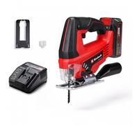 Einhell Scie sauteuse sans fil TC-JS 18/70 Li Kit PXC (18V, profondeur de coupe 70 mm) Livré avec Batterie 2,5Ah et Chargeur