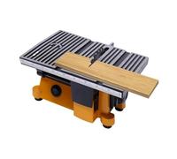 Scie sur Table, Mini scie circulaire électrique à table, machine de découpe de bois, pierre, métal et verre, 2 lames, 4500 tr/min