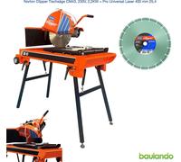 Scie sur table Norton Clipper CM43, 230V, 2,2KW + Pro Universal Laser 400 mm 25,4