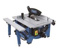 Scie sur table - Scheppach - HS80 - 1200 W - lame carbure - guide d'angle et guide parallèle