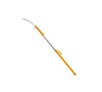 Scie télescopique professionnelle Silky Hayate 6100 (4 sections) - portée 2,4-6,1 m, lame 420 mm denture grossière 6,5/30 mm, Mirai-Me réaffûtable pour élagage exigeant