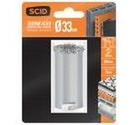 Scie trépan concrétion carbure ° 33 mm profondeur 55 mm parpaing brique carrelage SCID