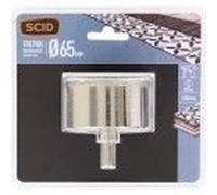 Scie trépan couronne diamantée ° 65 mm profondeur 30 mm carrelage faïence SCID