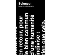Science - Arnaud Saint-Martin - Anamosa - broché - Essai