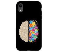 Science Art Cerveau Pensée Gauche et Droite Neuroscience Esprit Coque pour iPhone XR