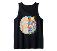 Science Art Cerveau Pensée Gauche et Droite Neuroscience Esprit Débardeur