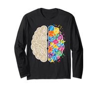 Science Art Cerveau Pensée Gauche et Droite Neuroscience Esprit Manche Longue
