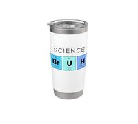 Science Bruh Tableau périodique drôle des éléments Science Gobelet isotherme en acier inoxydable double paroi