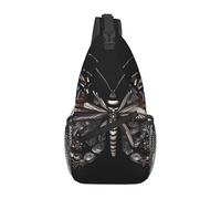 Science Butterfly C'est un sac à bandoulière décontracté pour homme avec une grande capacité de stockage et une poche plaquée de chaque côté.