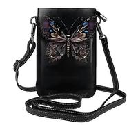 Science Butterfly Sac à main en cuir pour téléphone portable, sac à bandoulière léger pour téléphone portable, sac de voyage avec fentes pour cartes de crédit, sac à bandoulière pour femme