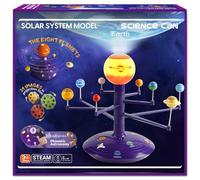 Science Can Système Solaire pour Enfants, kit de modèle de système Solaire Parlant, Jouets spatiaux avec 8 planètes, projecteur de planétarium, 5 Ans et Plus, garçons et Filles