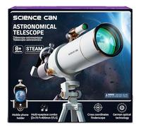 Science Can Télescope pour enfants 70 mm d'ouverture (16X-120X) Télescope astronomie pour débutants avec trépied et adaptateur pour téléphone portable Excellent cadeau pour garçons et filles âgés de 8