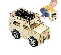 Science Car Building Kit de construction de voitures | Kit de jouets d'apprentissage en bois | Fun STEM Activity Kit avec outils d'artisanat pédagogiques pour enseigner les concepts de physique et