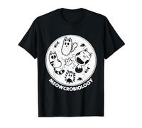 Science Cat Mésocrobiologie T-Shirt Graphique avec Valeur, Homme, Noir, XL