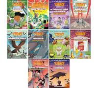 Science Comics: Get to Know Your Universe! 10-Book Collection - Rocks and Minerals, Digestive System, Spiders, Whales, Birds of Prey, Bridges, Periodic Table of Elements, Electricity, Frogs, Crows