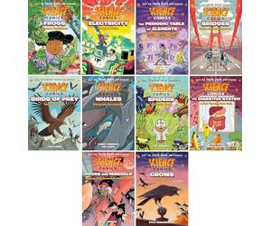 Science Comics: Get to Know Your Universe! 10-Book Collection - Rocks and Minerals, Digestive System, Spiders, Whales, Birds of Prey, Bridges, Periodic Table of Elements, Electricity, Frogs, Crows