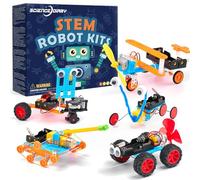 SCIENCE DIARY Kit de construction de robot STEM pour enfants - Expériences techniques avec moteur et outils - Jouet éducatif à construire et à rechercher pour garçons et filles pour les anniversaires