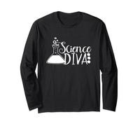 Science Diva Drôle Biologie Chimie Nerd Geek Manche Longue