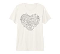 Science Doodle Physique du cœur Chimie Biologie T-Shirt Haut de Gamme