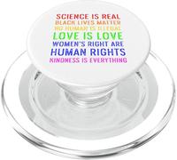 Science Droits de l'homme Amour Bonté Colorée Génial Fierté PopSockets PopGrip pour MagSafe