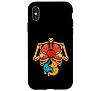 Science drôle d'anatomie Humaine colorée Coque pour iPhone X/XS