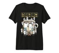 Science du café Tableau périodique des éléments Scientifique de la caféine T-Shirt Haut de Gamme