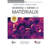 Science et génie des matériaux Wendelin J. Wright (Auteur), Donald R. Askeland (Auteur)