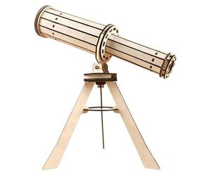Science Experiment Kit - Wooden Telescope Model for Kids | Educational Toy with Creative Build, Hands on Learning Accessory, Classroom Homeschool Tool, Fun Project for School