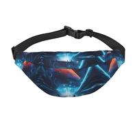 Science Fiction Future Grand sac banane tendance, sac banane de voyage décontracté pour garçons, adapté pour le sport, la course à pied, le cyclisme, les voyages, la pêche