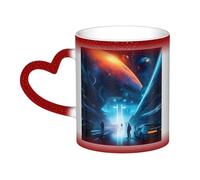 Science Fiction Future Hommes et Femmes Cadeau Amusant Magic Morpholing Mugs 325 ml Céramique Thermique Queue Café Mugs