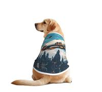 Science Fiction Illustration Chemise pour chien Vêtements pour chien - Respirant et rafraîchissant pour grands chiens, protection solaire et confortable pour Golden Retriever, Husky, Alaska, activités
